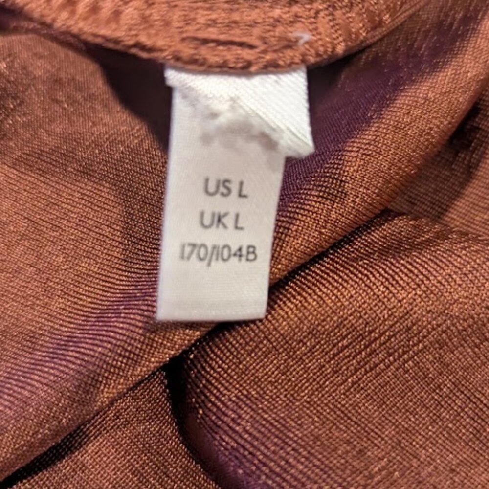 FREE PEOPLE * Kaya Keyhole Orange Bodysuit * Size Large - Picture 6 of 6